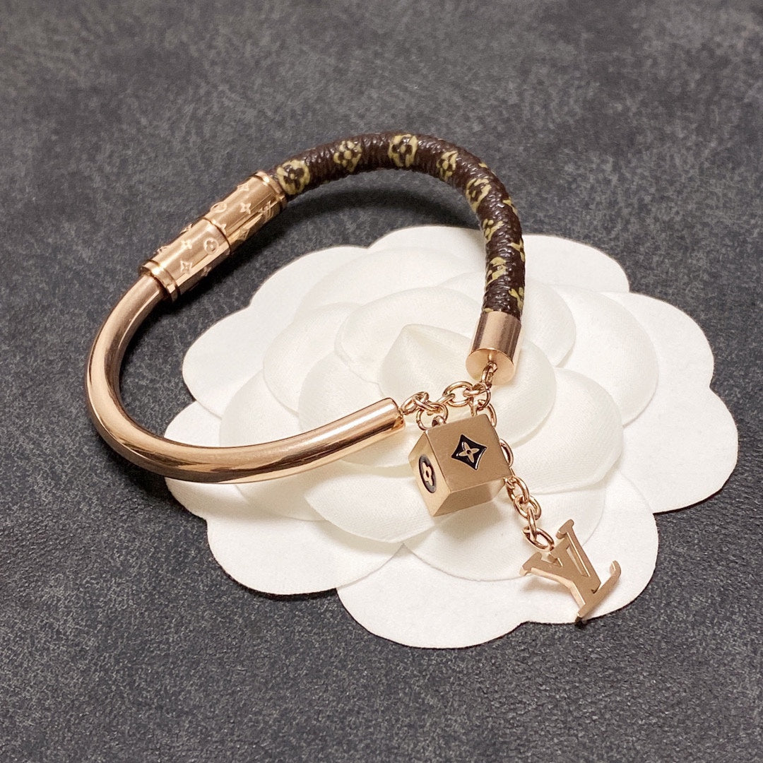 Louis Vuitton Dice 18K Gold Bracelet