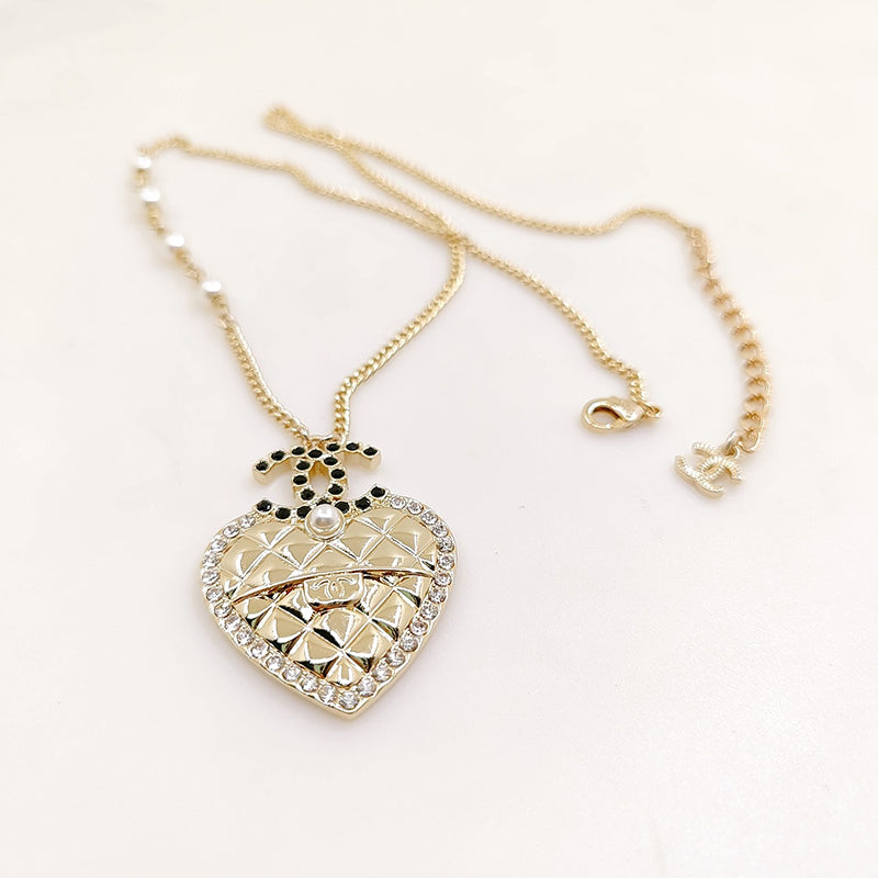 Chanel Heart 18K Gold Necklace