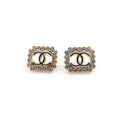 Chanel Square Pearls 18K Gold Earrings