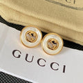 Gucci Double Gold Pearl 18K Gold Earrings