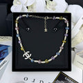Chanel 26C Color Crystal 18K Gold Necklace