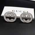 Gucci Double Diamonds 18K Gold Earrings
