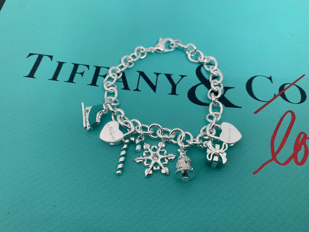 Tiffany Christmas Tag 18K Gold Bracelet