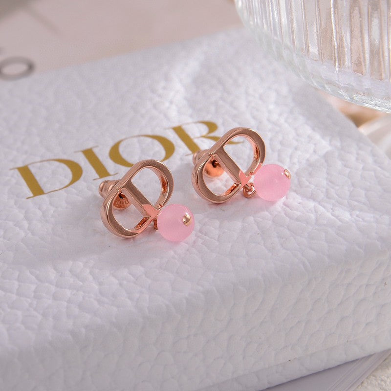 Dior Petit Pink 18K Gold Earrings