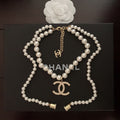 Chanel Pearls Long 18K Gold Necklace