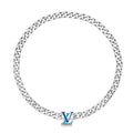 Louis Vuitton Blue Chain 18K Gold Necklace