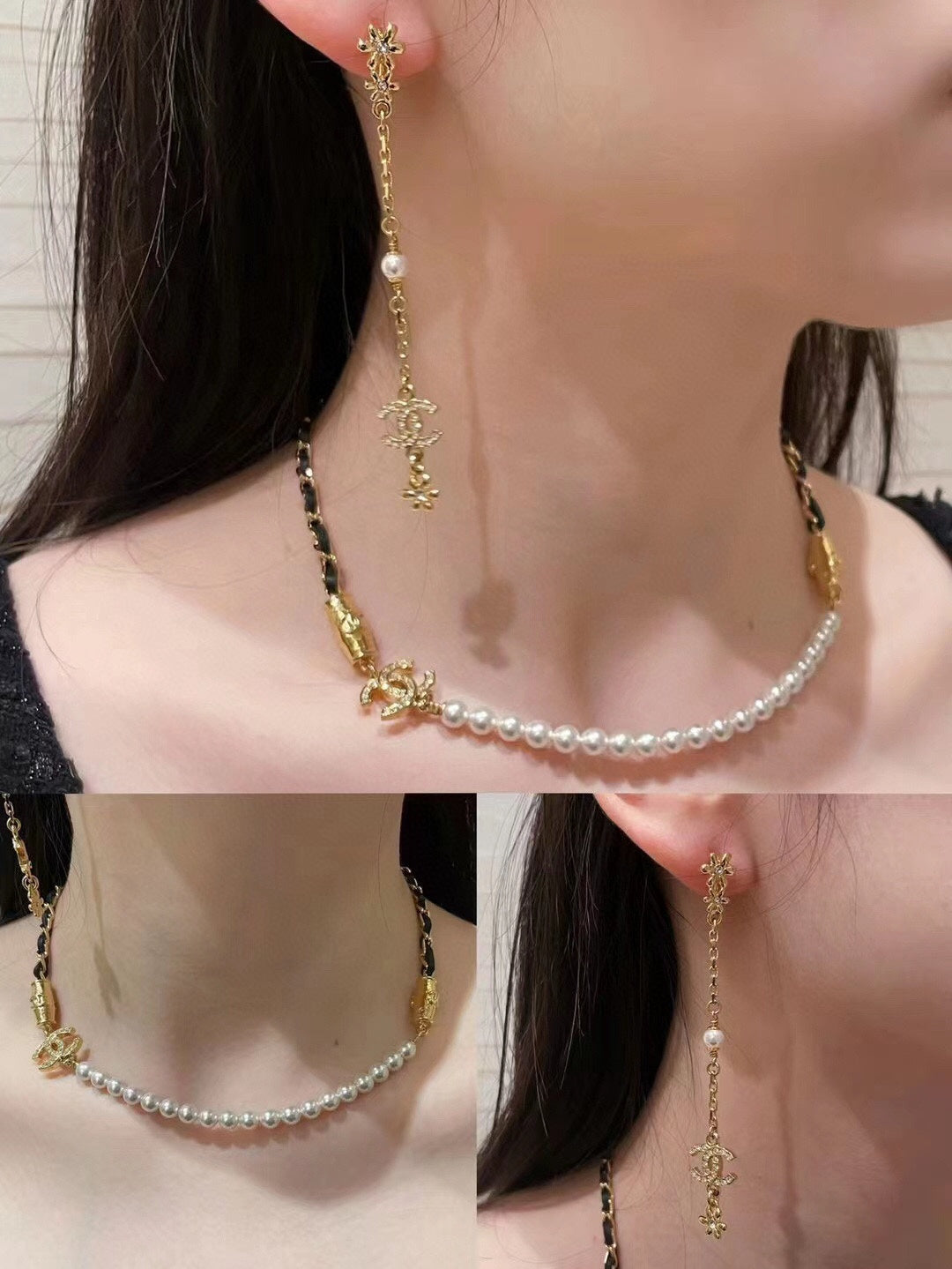 Chanel Pearl Chain 18K Gold Necklace