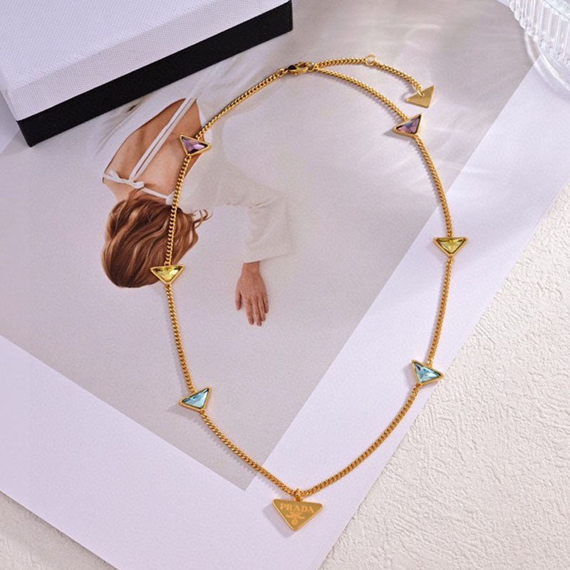 Prada Eternal Gold Semi-Precious Stones 18K Gold Necklace
