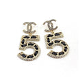 Chanel No. 5 Perfume 18K Gold Earrings