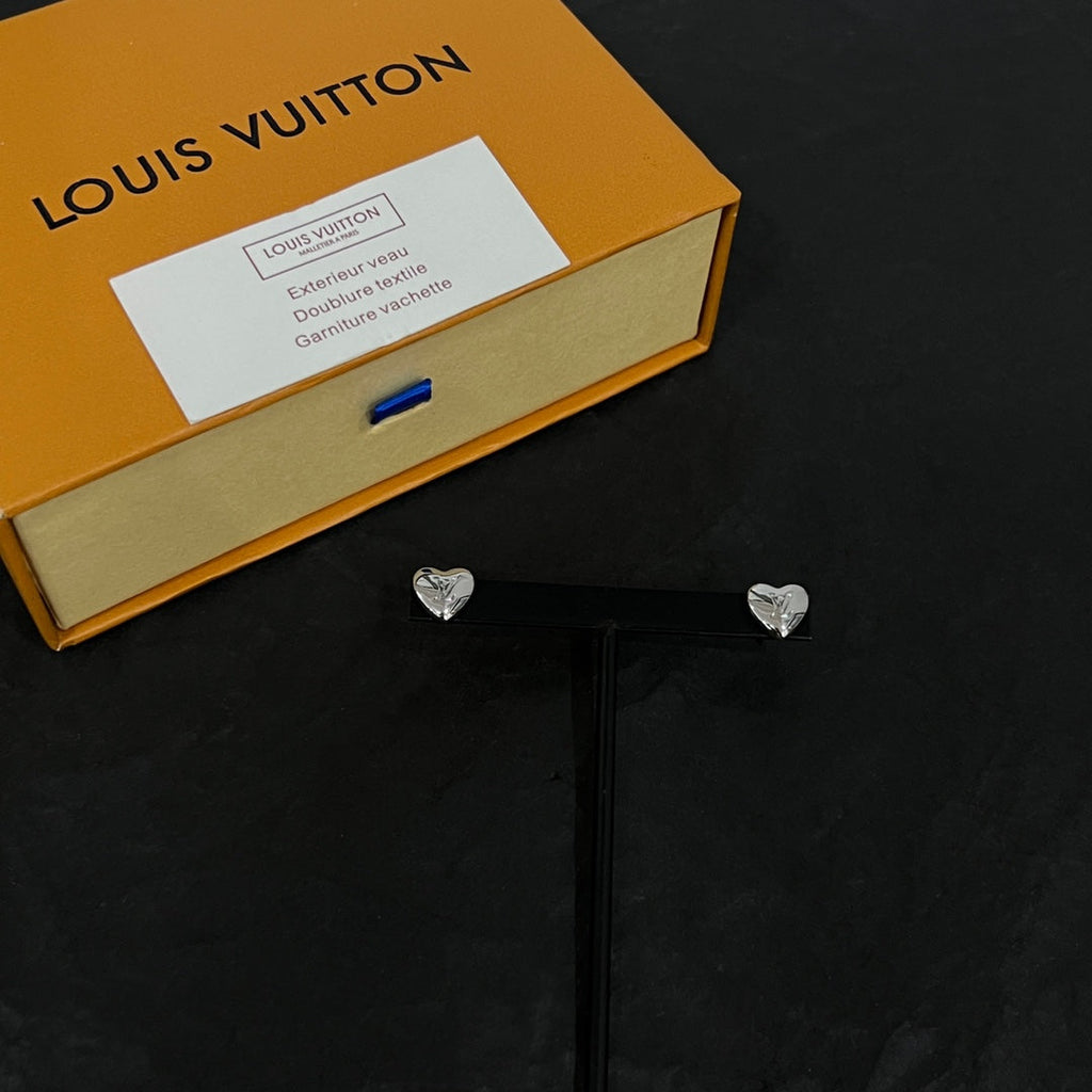 Louis Vuitton Heart 18K Gold Earrings