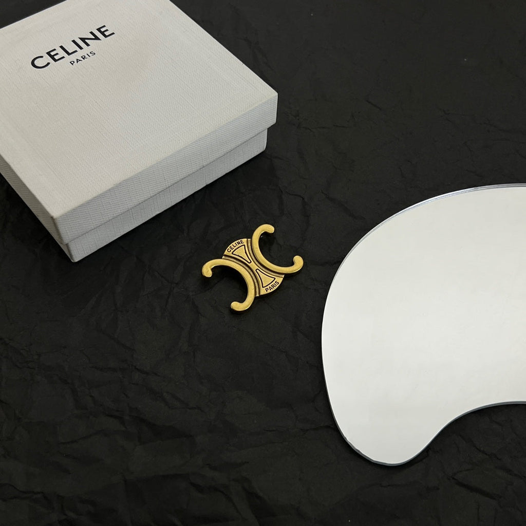 Celine Vintage 18K Gold Brooch