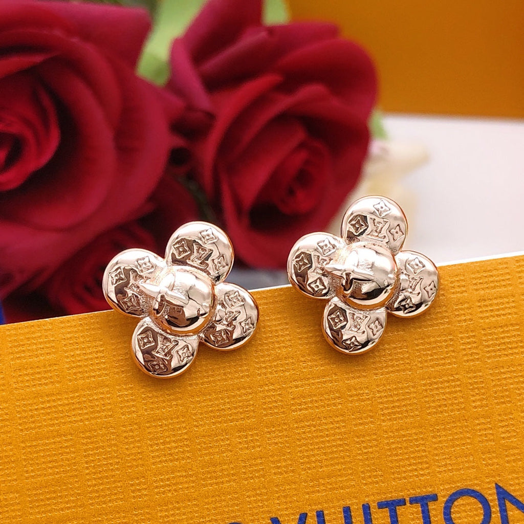 Louis Vuitton Vivienne 18K Gold Earrings
