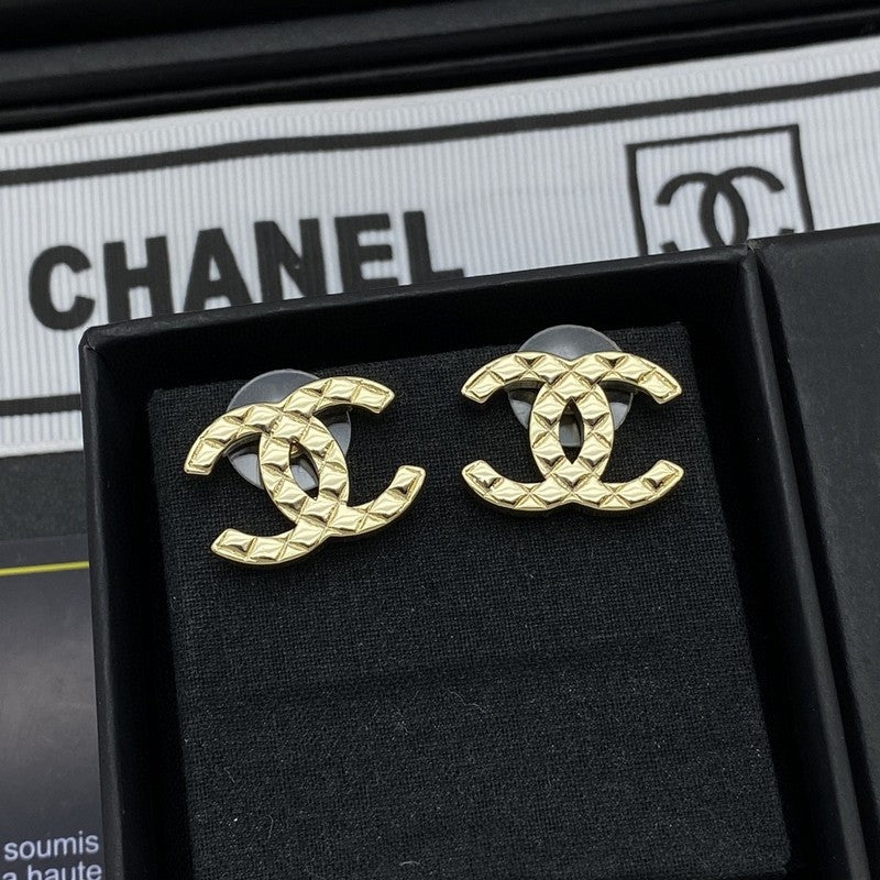Chanel Classic 18K Gold Earrings