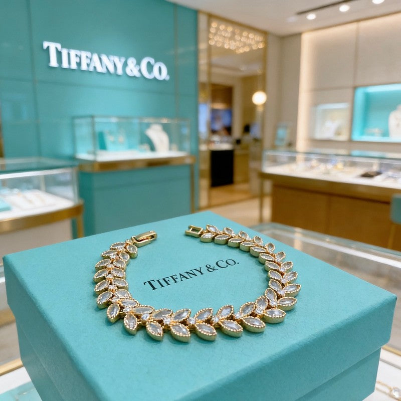 Tiffany Return to Crystal 18K Rose Gold Bracelet