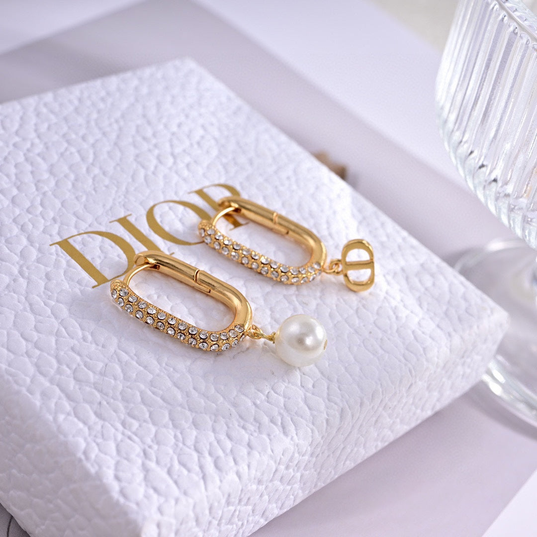 Dior D-Fusion 18K Gold Earrings