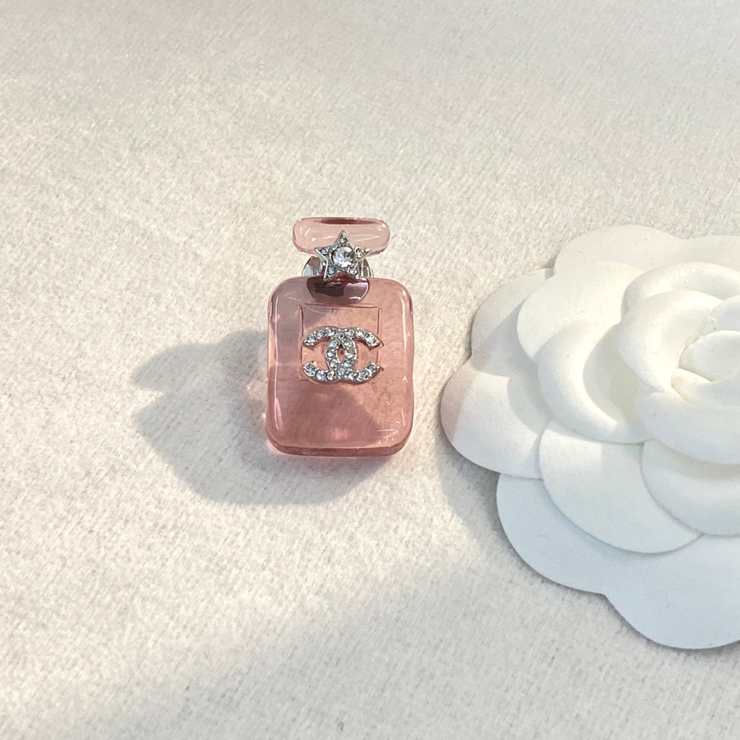 Chanel Perfume Color Bottle 18K Gold Brooch