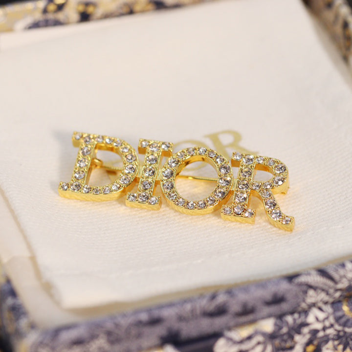 Dior Diamonds 18K Gold Brooch