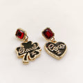 Chanel Heart 18K Gold Earrings