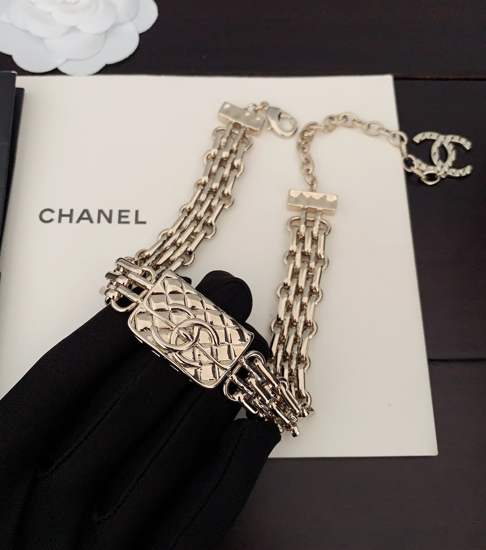 Chanel Gold Chain 18K Gold Necklace