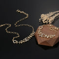 Chanel Script Chain 18K Gold Necklace
