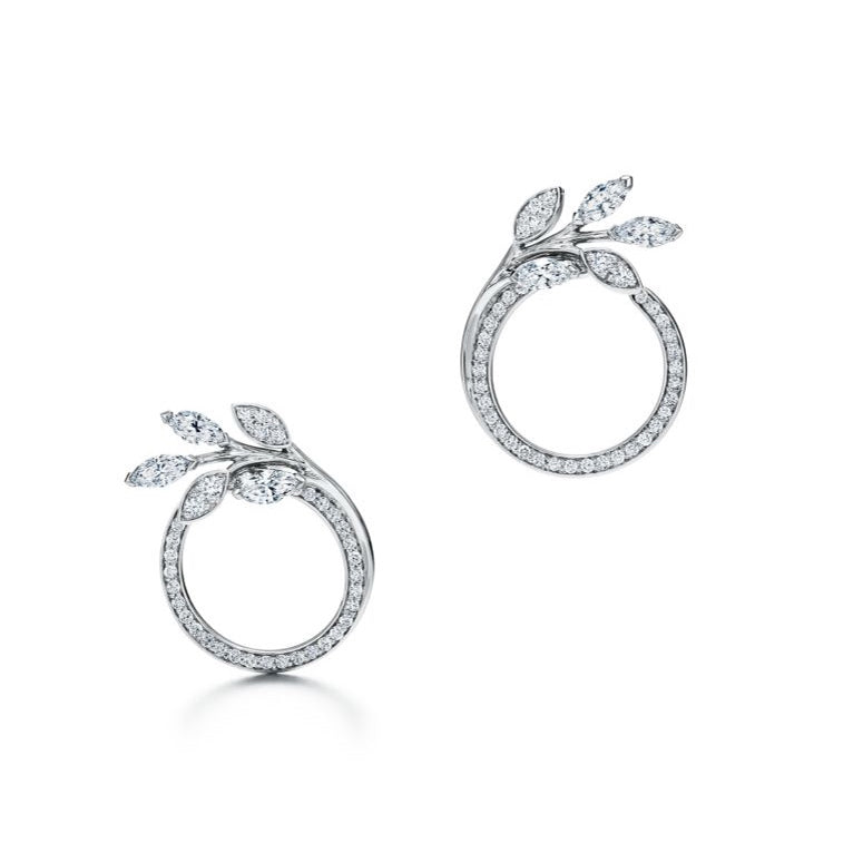 Tiffany Victoria Diamonds 18K Gold Earrings