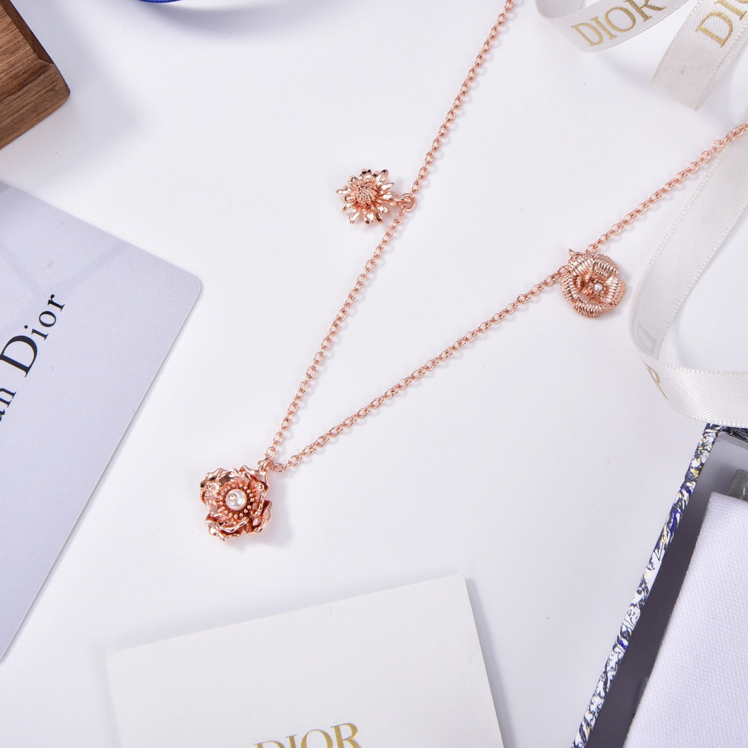 Dior D-Millefiori 18K Gold Necklace