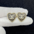 Chanel Heart Gold 18K Gold Earrings