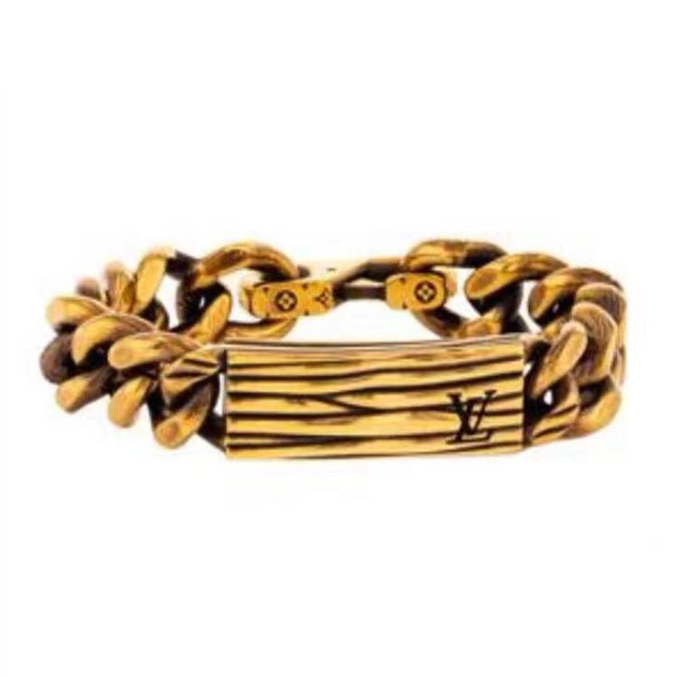Louis Vuitton Vintage Chains 18K Gold Bracelet
