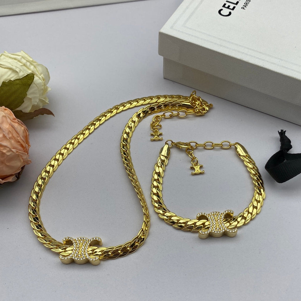 Celine Chain 18K Gold Necklace
