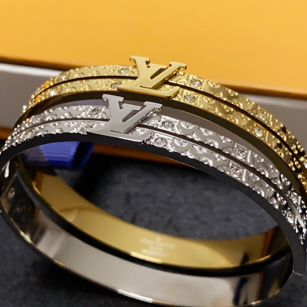 Louis Vuitton Double 18K Gold Bracelet