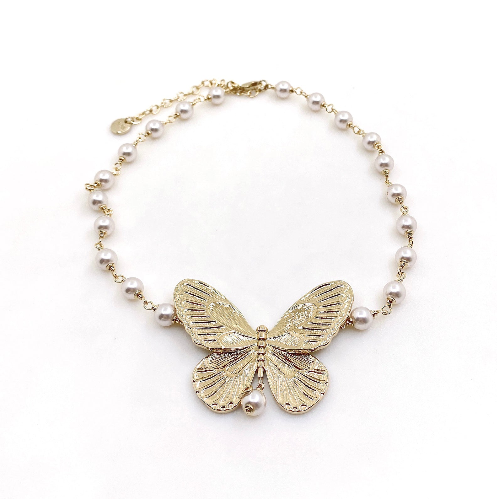 Dior Butterfly Choker 18K Gold Necklace