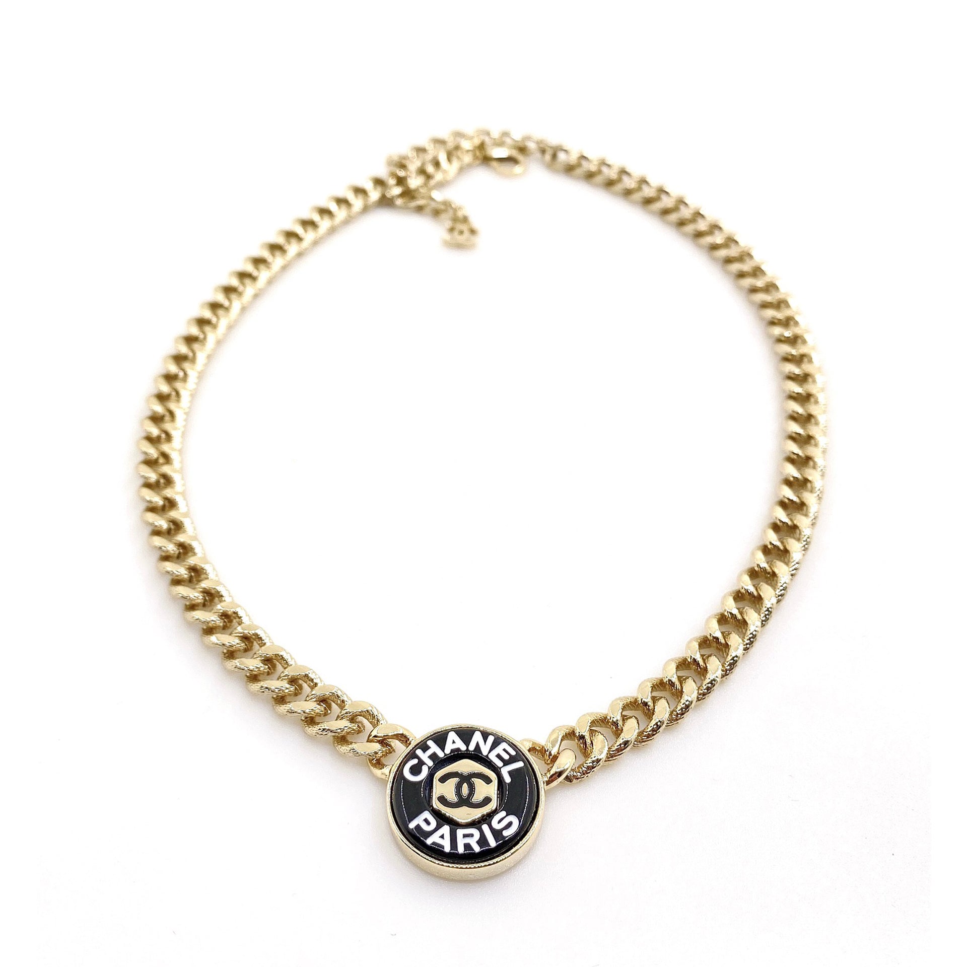 Chanel Paris Choker 18K Gold Necklace