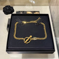 Chanel 25K Pen Choker 18K Gold Necklace