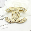 Chanel 24A Diamond Gold 18K Gold Brooch