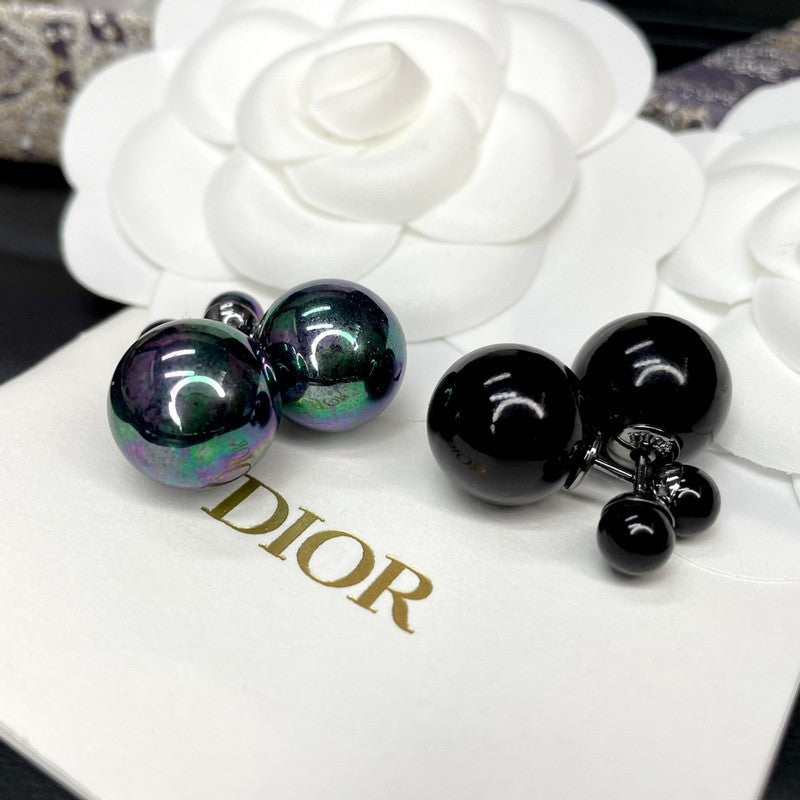 Dior Black Tribales 18K Gold Earrings