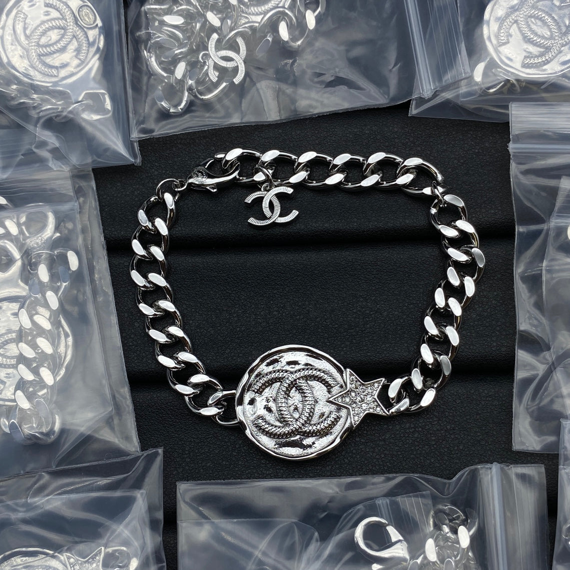Chanel Chain 18K Gold Bracelet