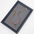 Chanel Pink Crystal 18K Gold Necklace