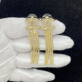 Chanel Long Tassel Gold 18K Gold Earrings