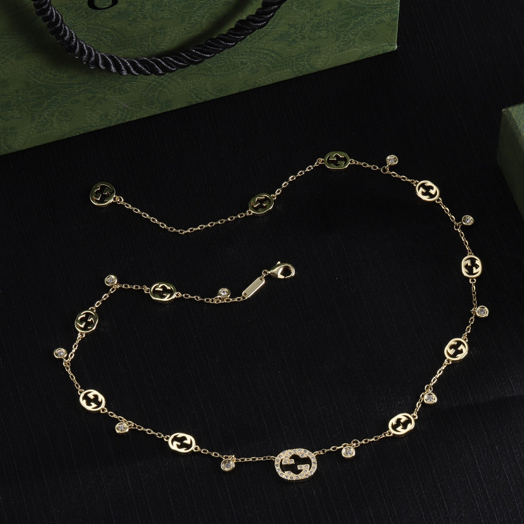 Gucci Double Chain 18K Gold Necklace