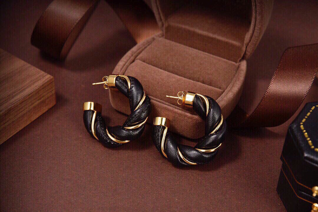 Bvlgari Black 18K Gold Earrings
