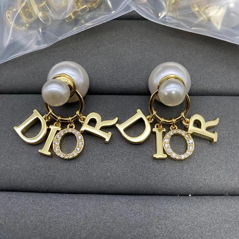 Dior Tribales Pearl 18K Gold Earrings