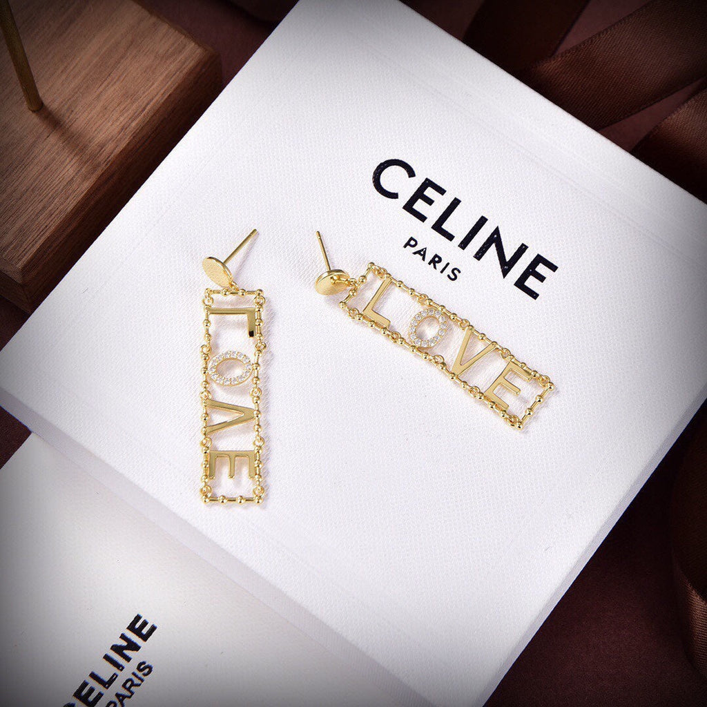 Celine LOVE Diamonds 18K Gold Earrings