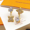 Louis Vuitton Blossom Monogram 18K Gold Earrings