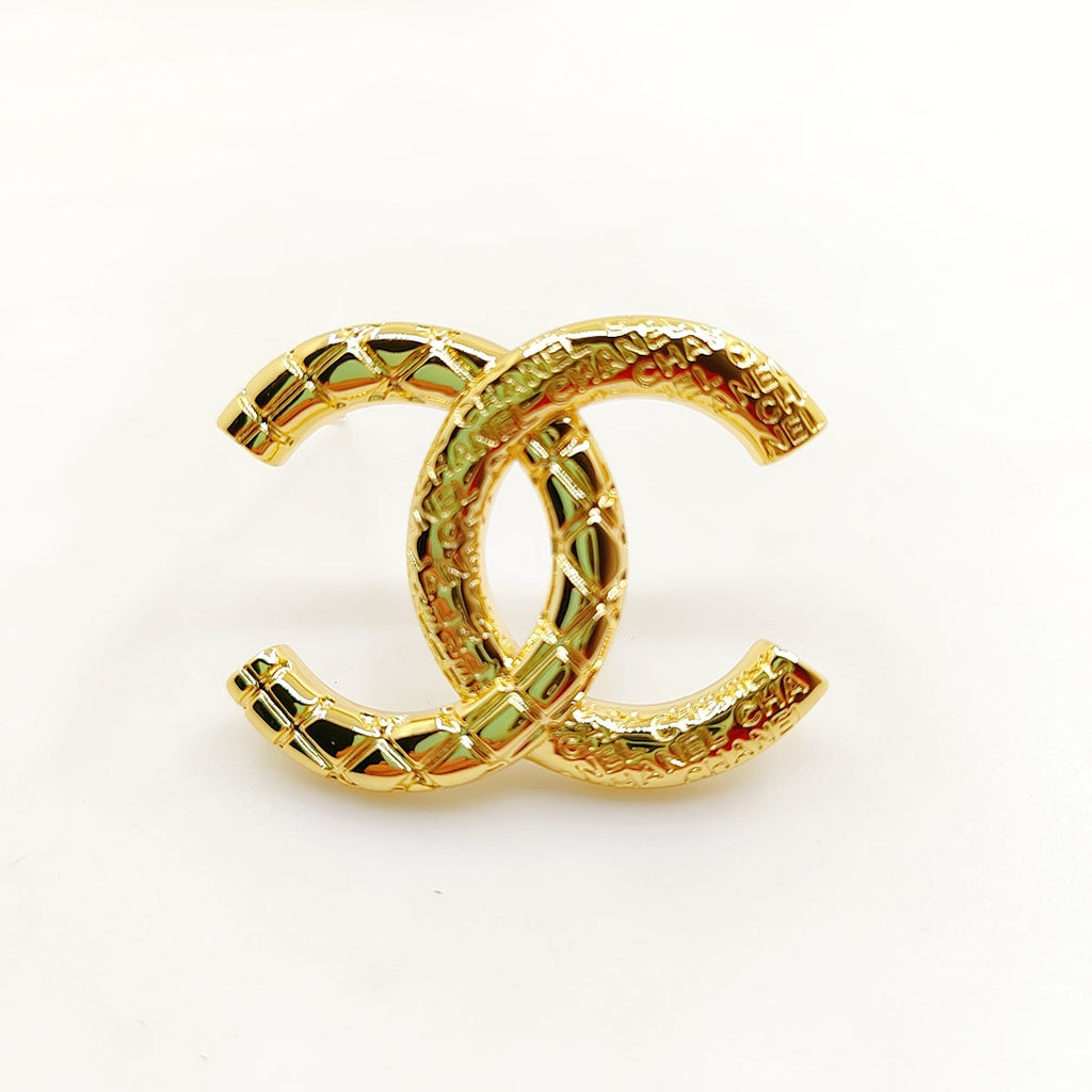 Chanel 24S 18K Gold Brooch