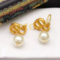 Dior Tribales Pearls 18K Gold Earrings