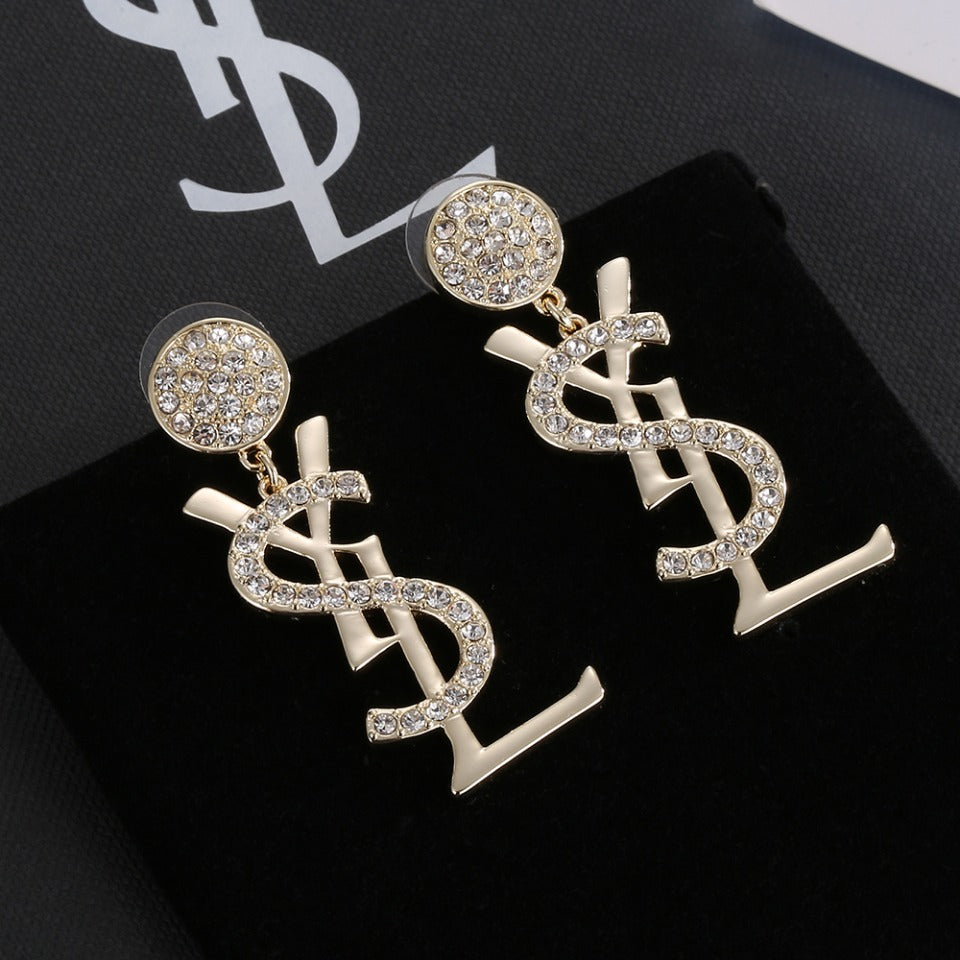 YSL Diamonds 18K Gold Earrings
