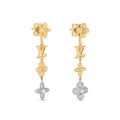 Louis Vuitton Monogram 18K Gold Earrings
