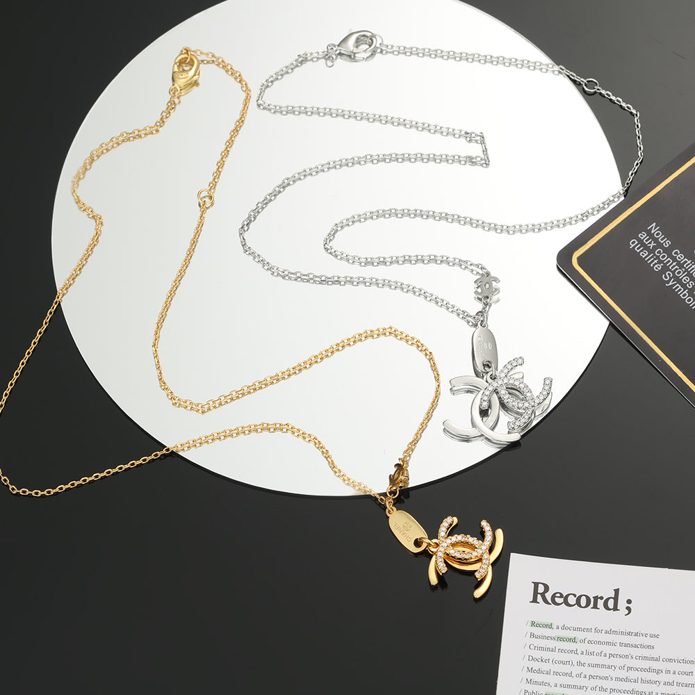 Chanel Diamond Long 18K Gold Necklace