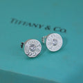 Tiffany 1837 Diamond 18K Gold Earrings