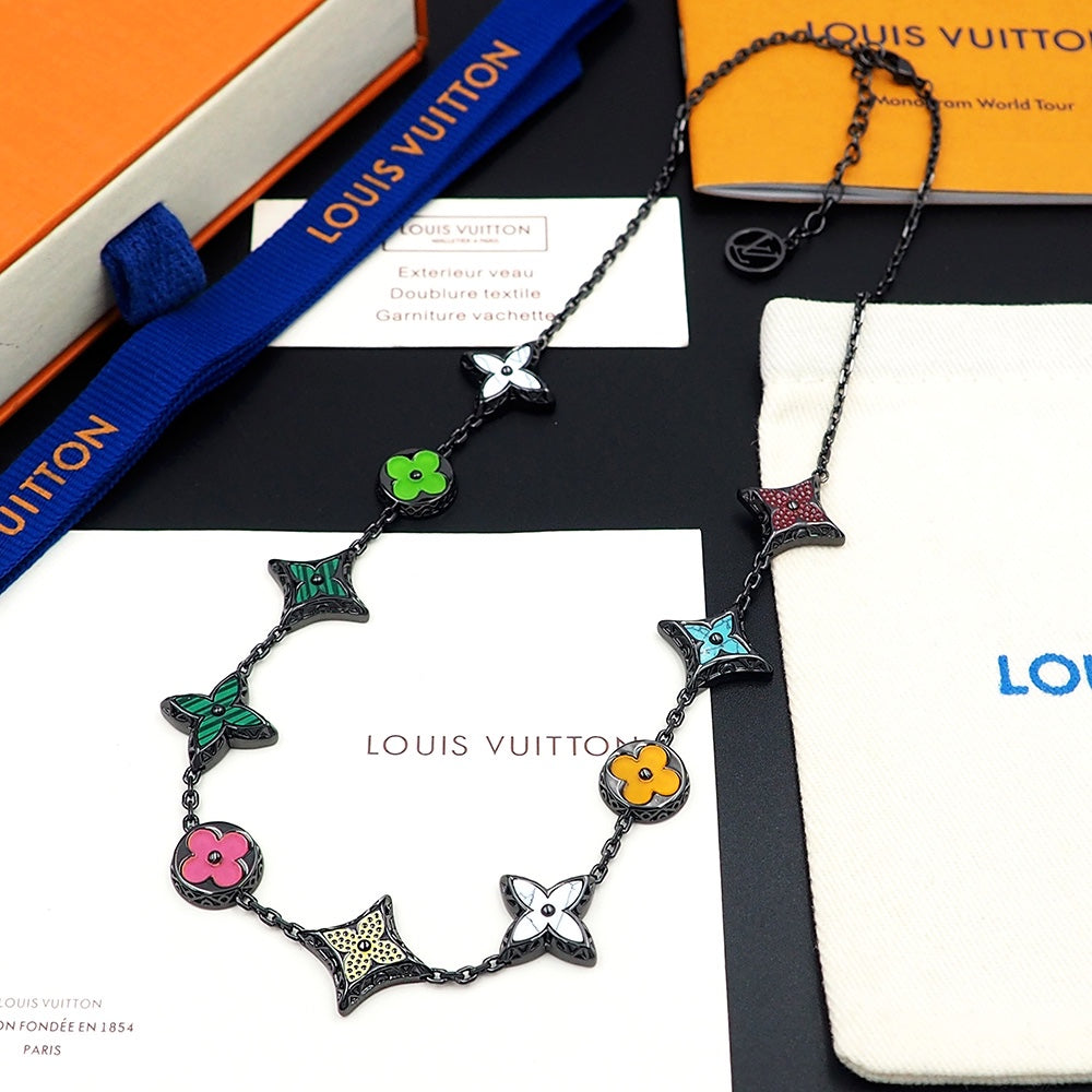 Louis Vuitton MNG Big Party 18K Gold Necklace